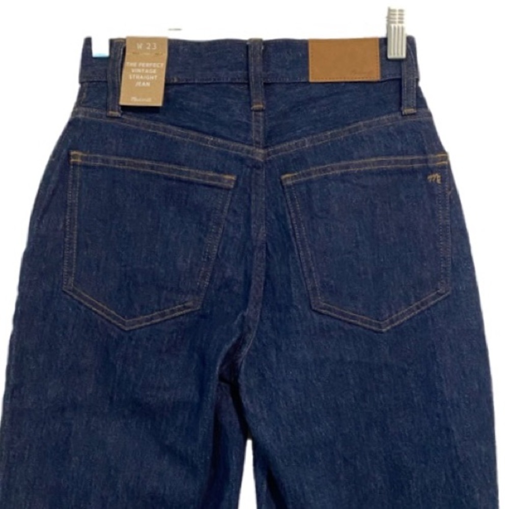 Madewell The Perfect Vintage Straight Jean Seamed Version Greenhaven Size 23 NWT - Picture 6 of 16